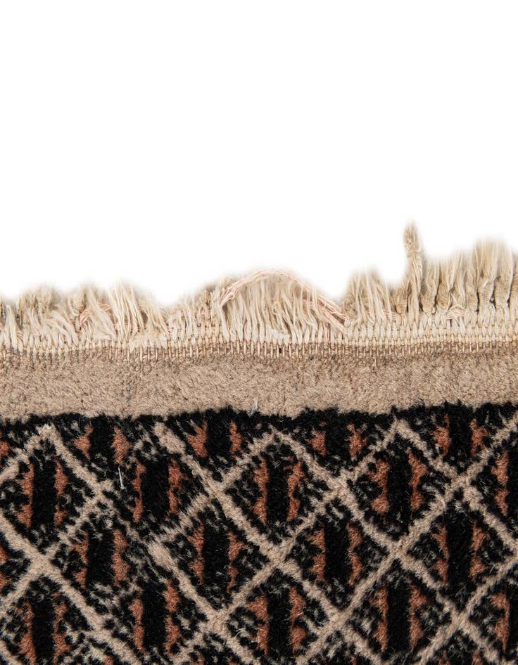 Detail image of 3' 1 x 4' 9  Hand Knotted Bokhara Oriental Wool Rug