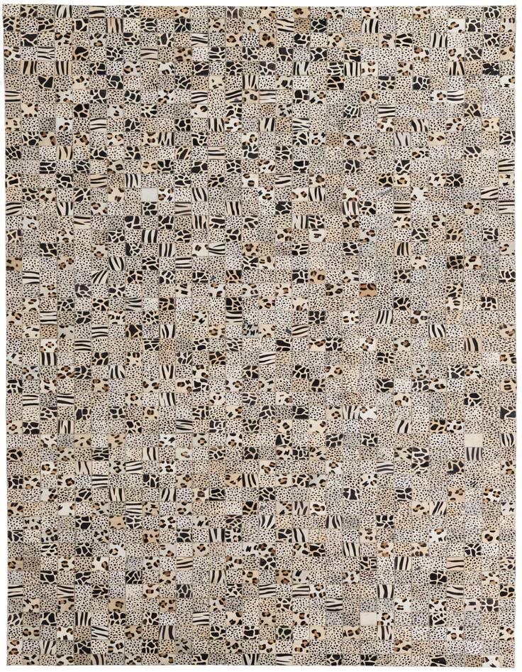 Detail image of 5' 1 x 8' 1 Cowhide Leather Rug