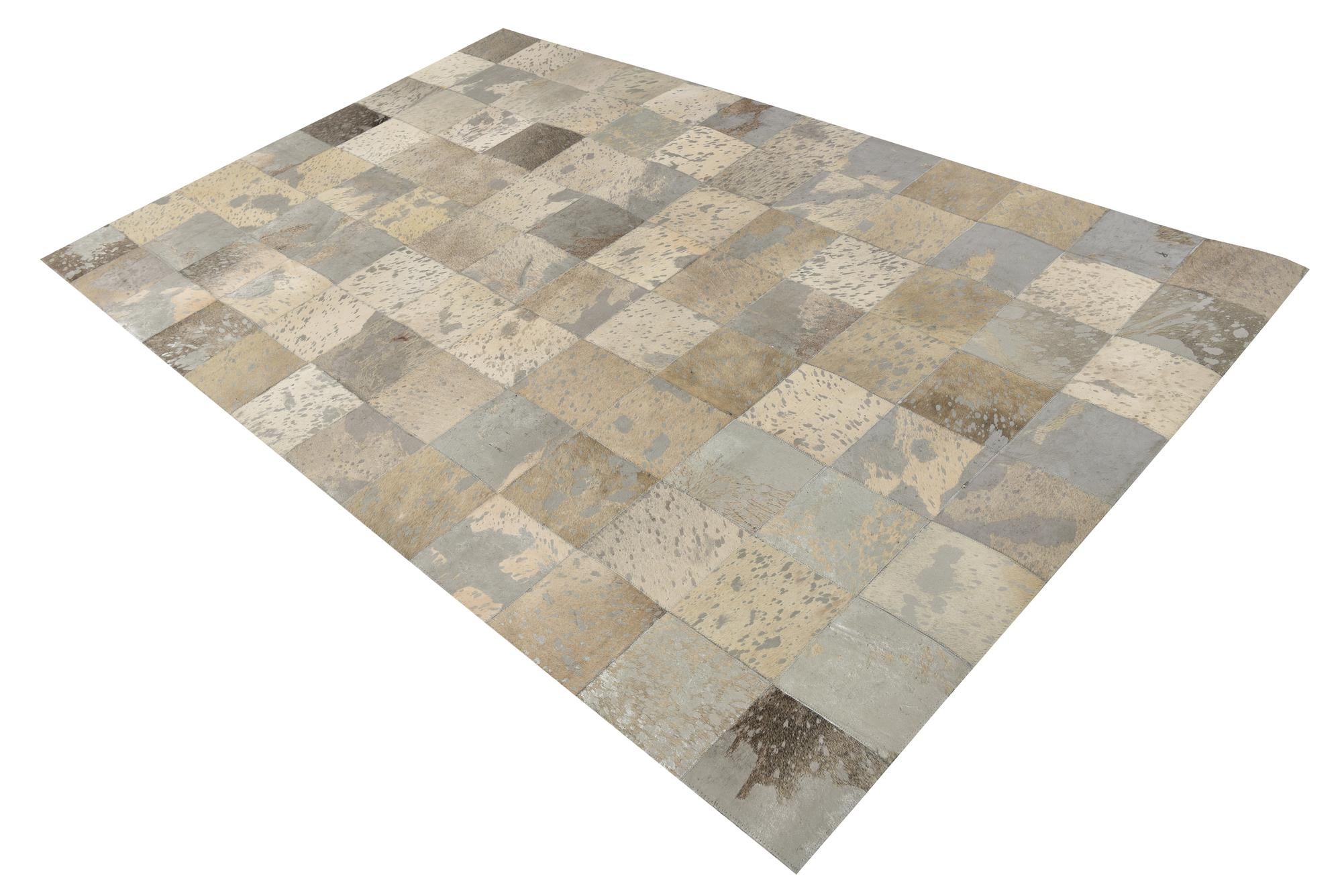 5' 1 x 7' 10 Cowhide Rug