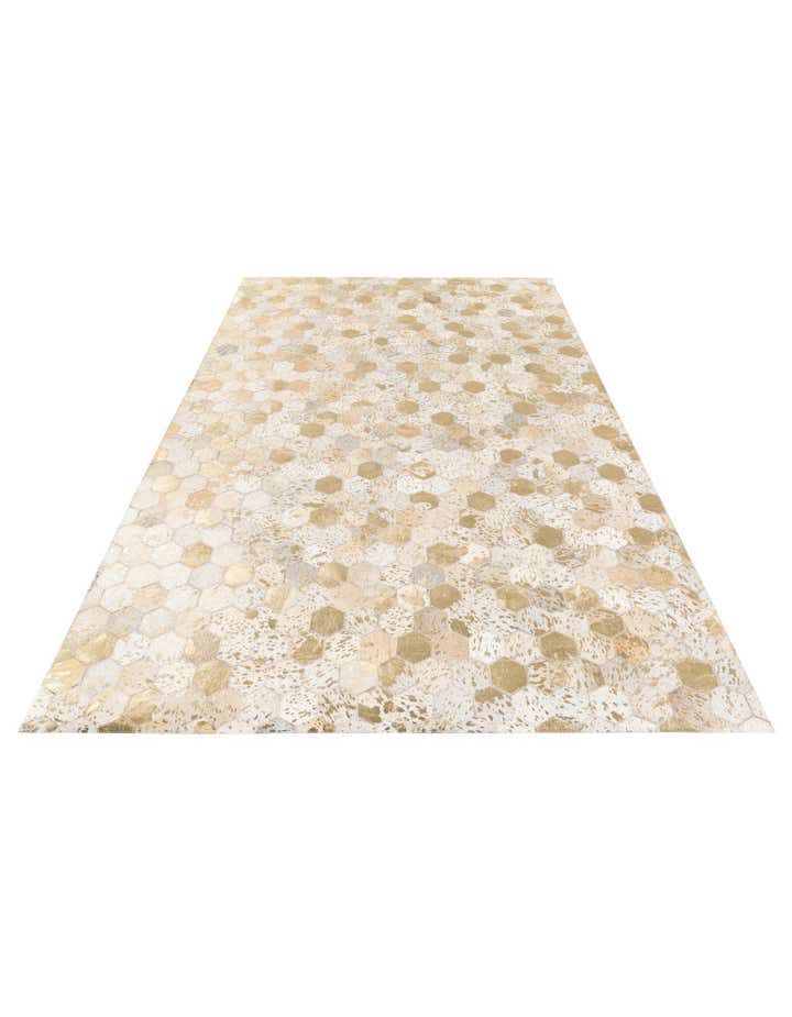 4' 10 x 7' 6 Cowhide Stocks Rug