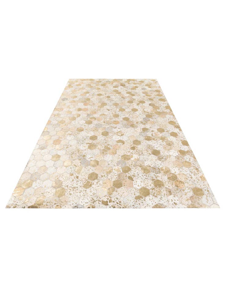 Detail image of 4' 10 x 7' 6 Cowhide Stocks Rug