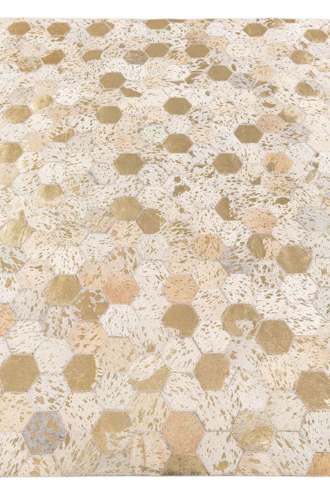 4' 10 x 7' 6 Cowhide Stocks Rug