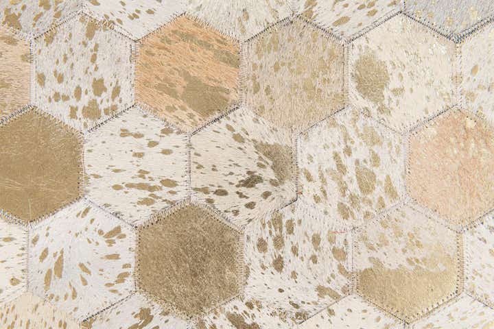 4' 10 x 7' 6 Cowhide Stocks Rug