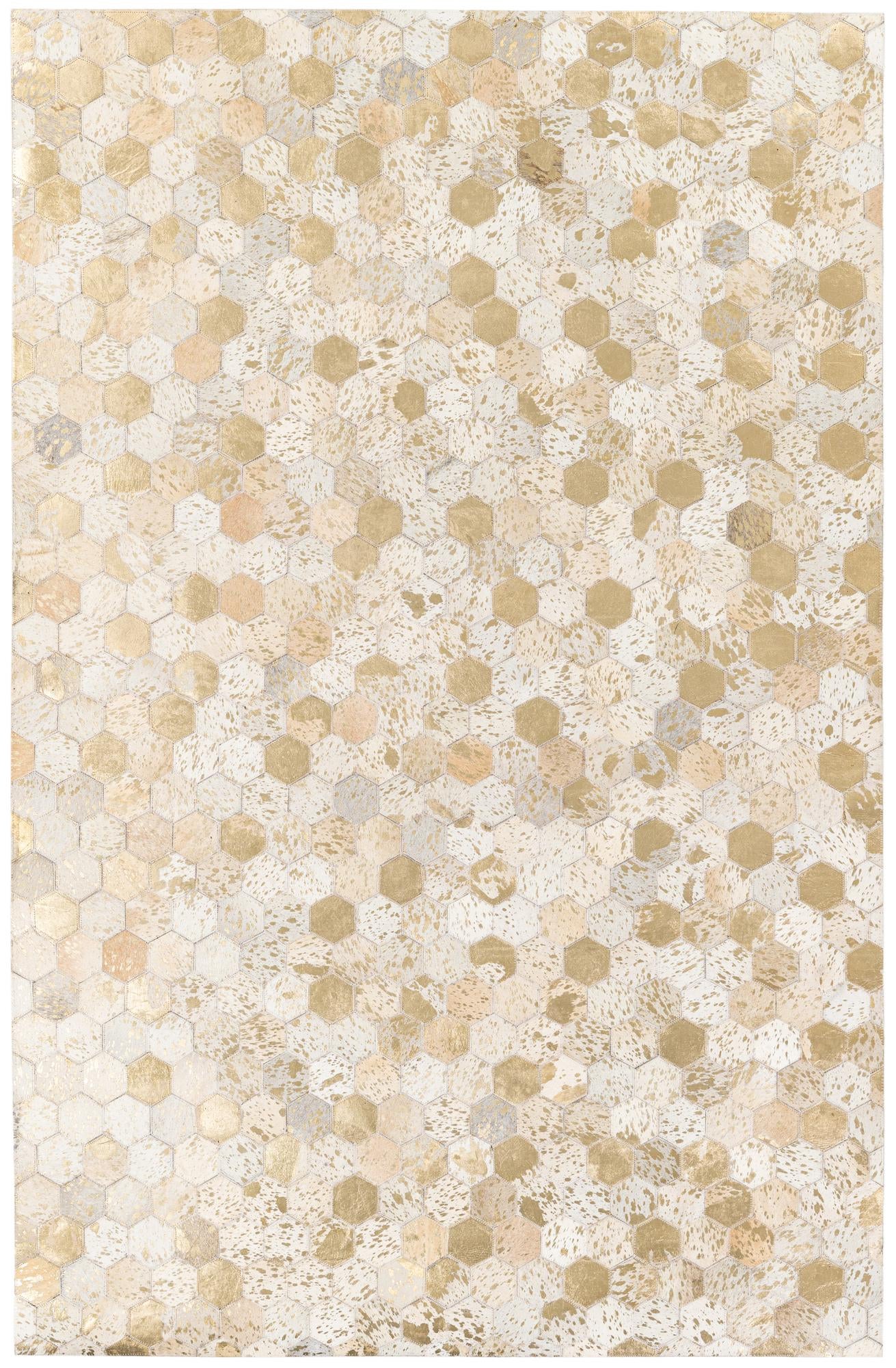 4' 10 x 7' 6 Cowhide Stocks Rug