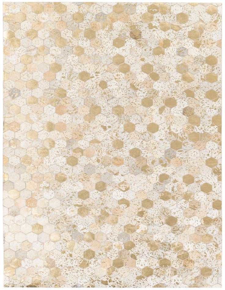 Detail image of 4' 10 x 7' 6 Cowhide Stocks Rug