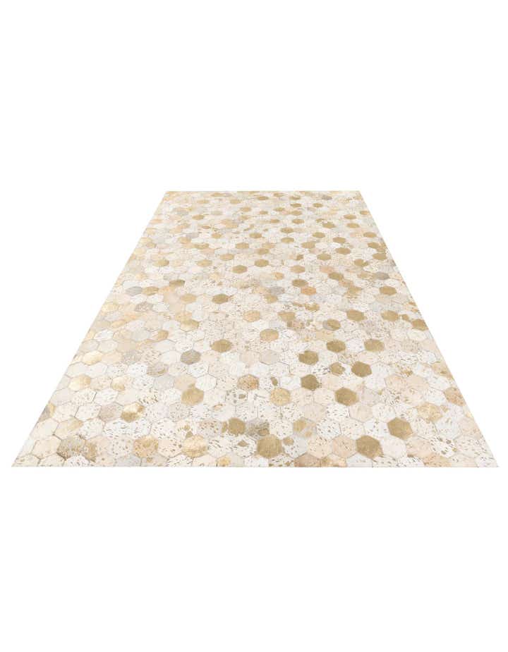 4' 10 x 7' 7 Cowhide Stocks Rug