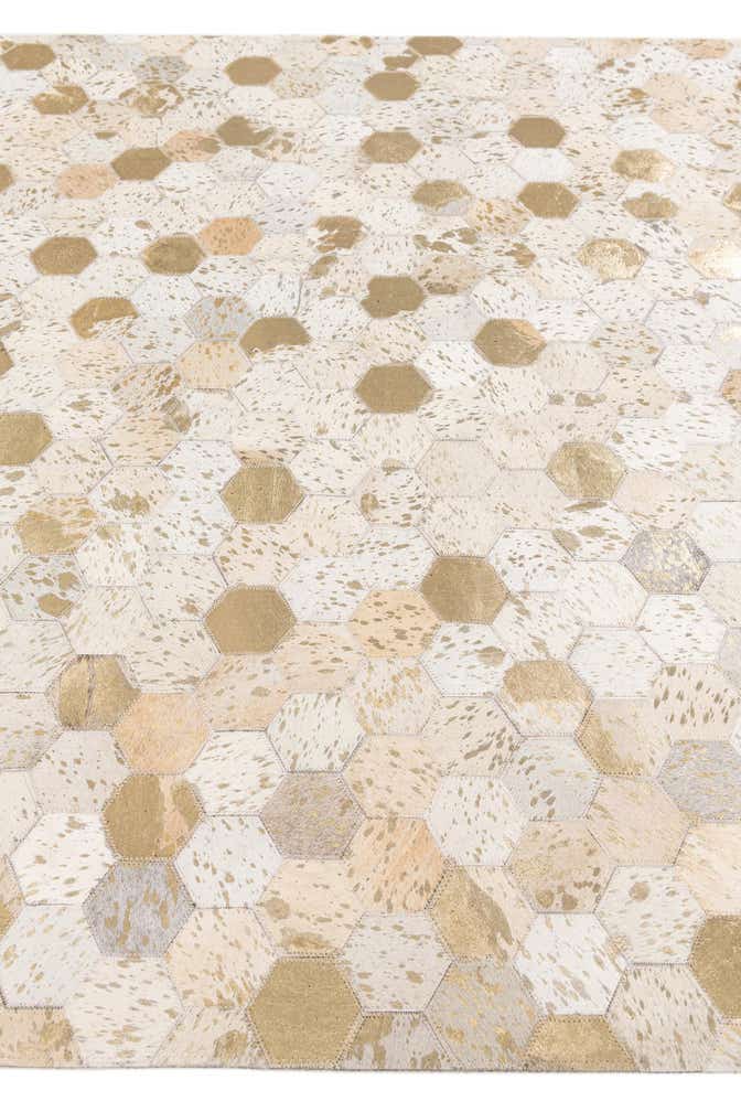 4' 10 x 7' 7 Cowhide Stocks Rug