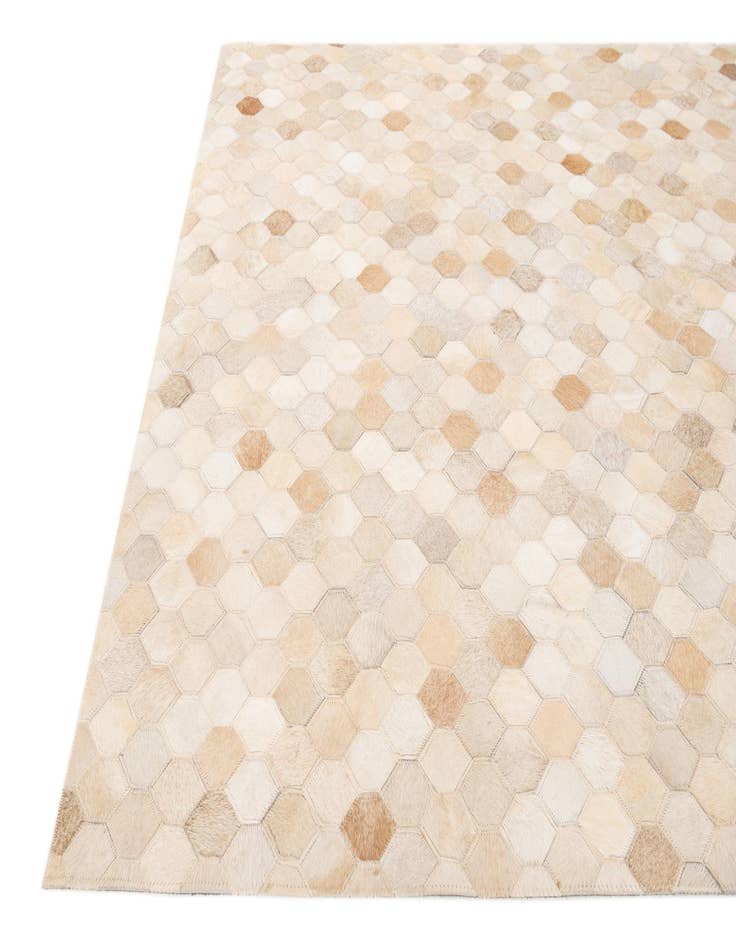 Detail image of 3' 11 x 6' Cowhide Stocks Rug