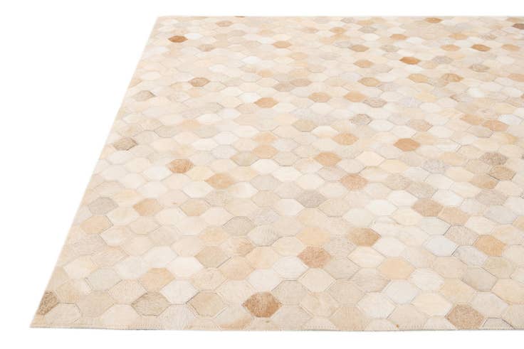 Detail image of 3' 11 x 6' Cowhide Stocks Rug