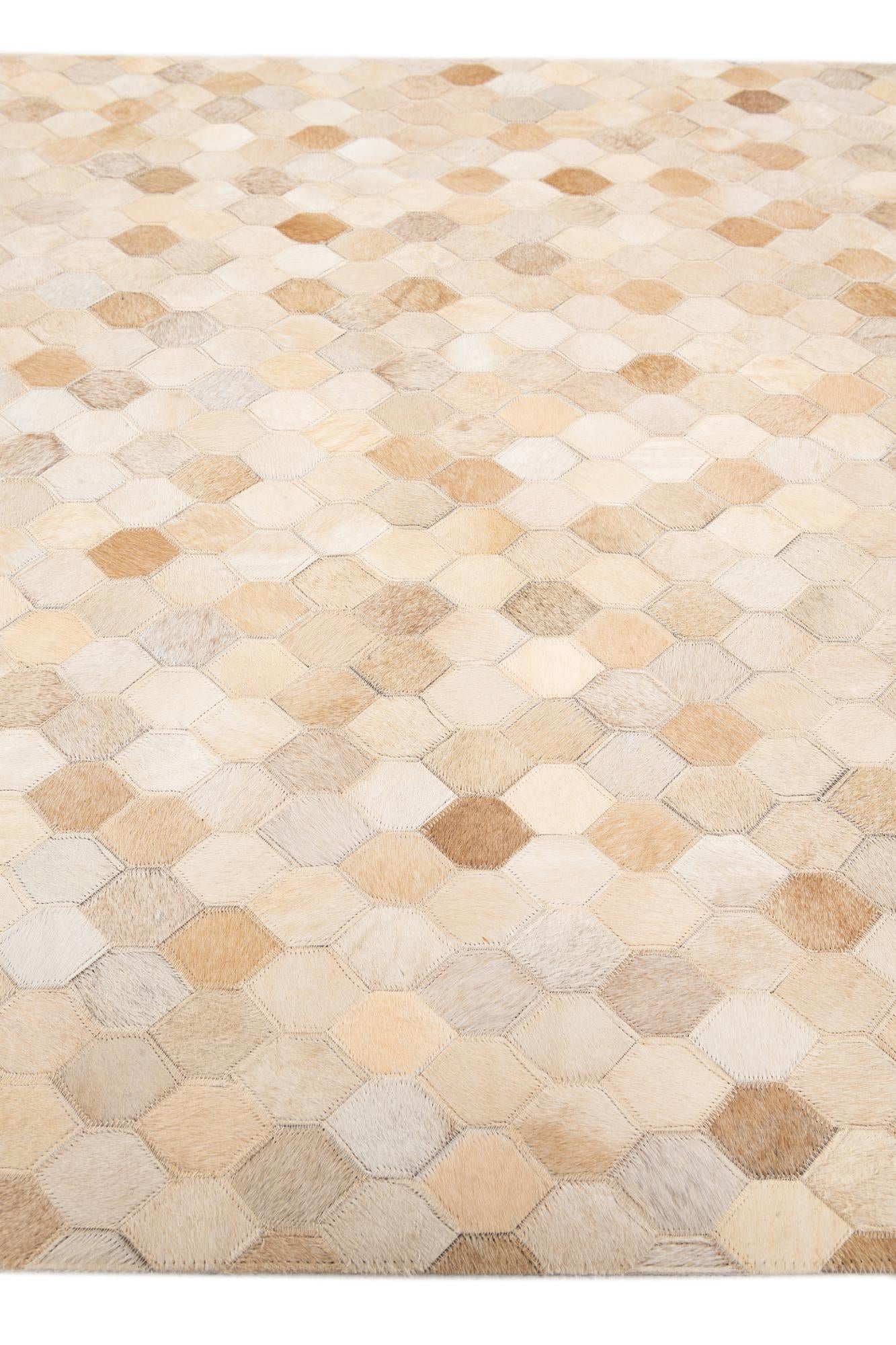 3' 11 x 6' Cowhide Stocks Rug