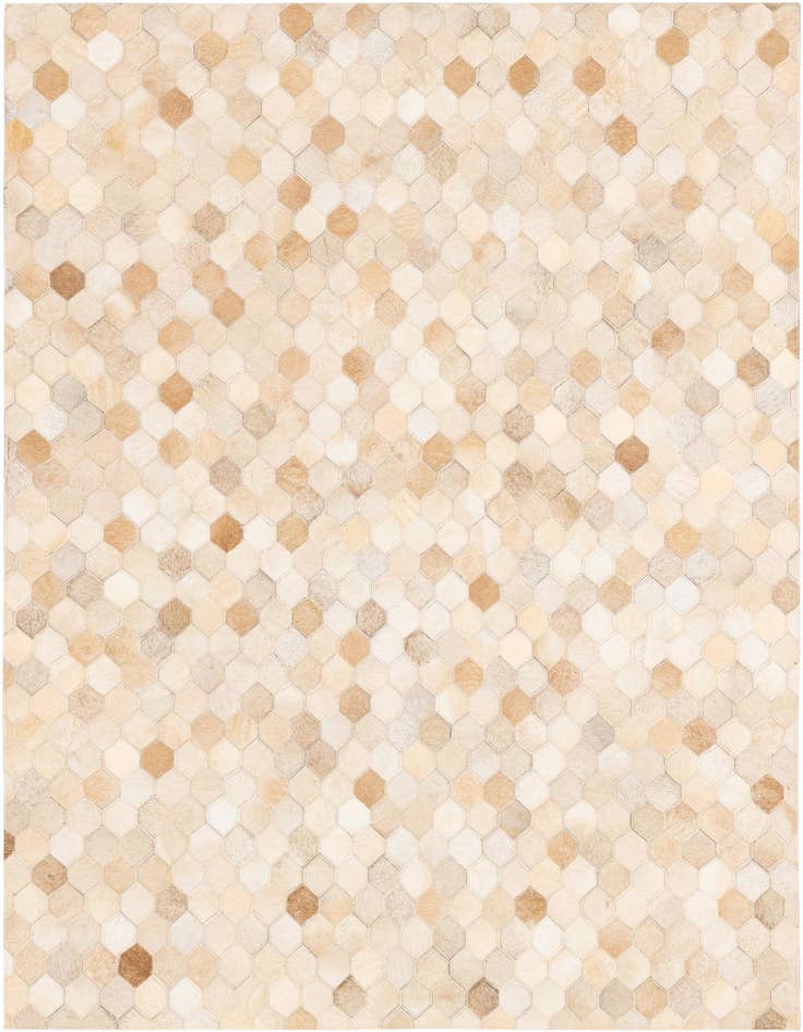 Detail image of 3' 11 x 6' Cowhide Stocks Rug