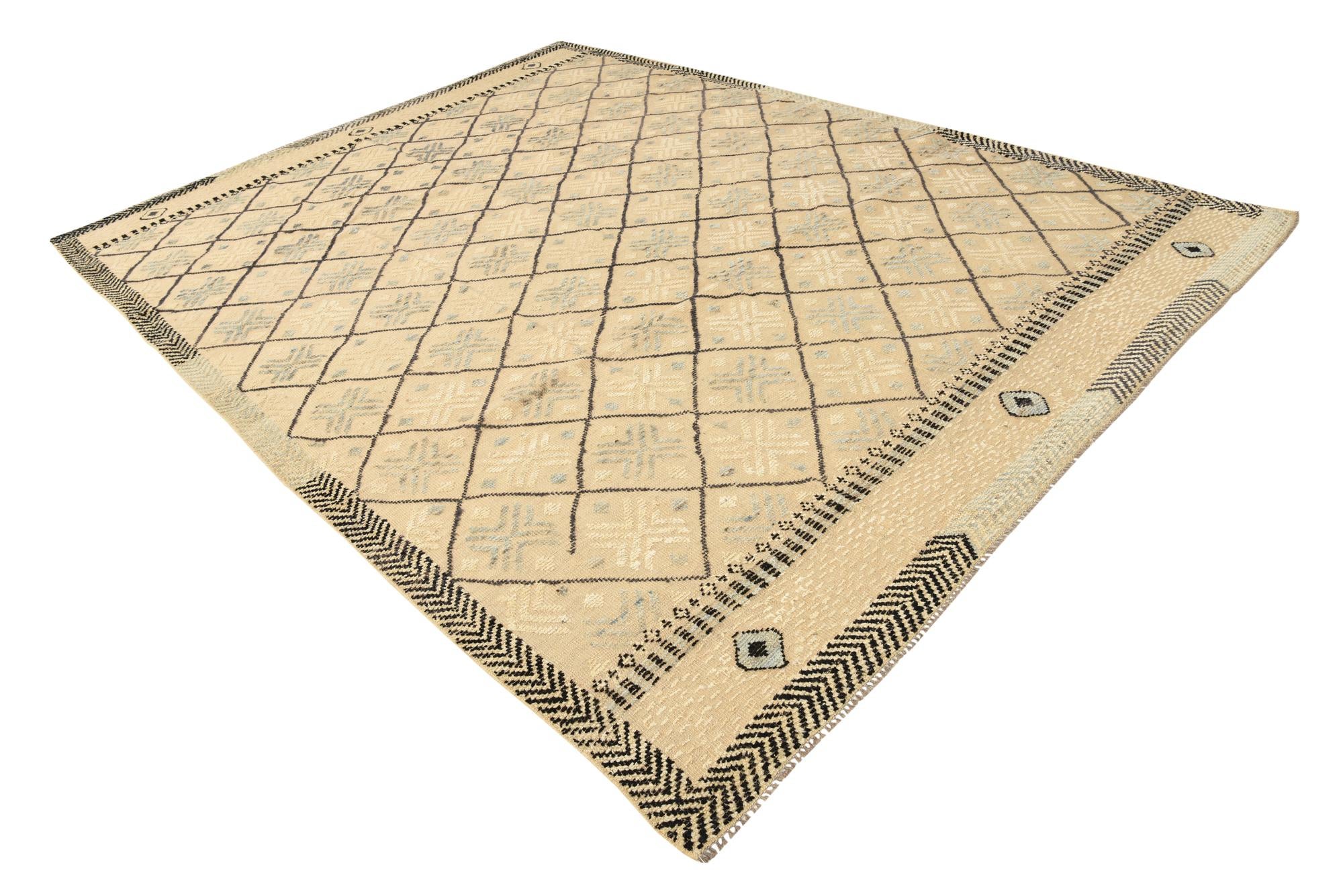8' 7 x 11' 10 Hand Knotted Darya Wool Rug