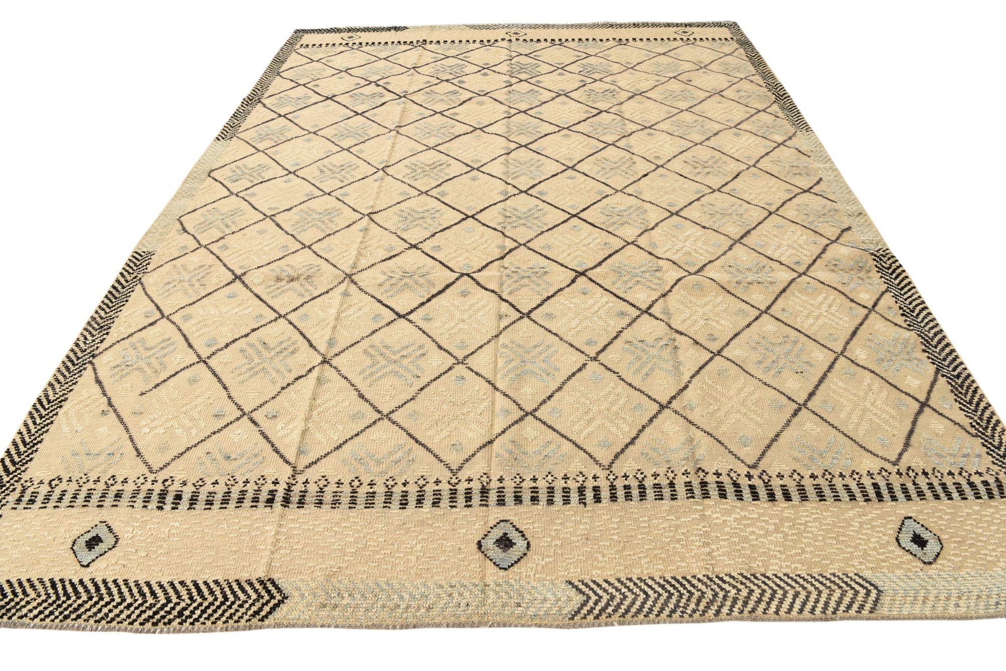 8' 7 x 11' 10 Hand Knotted Darya Wool Rug
