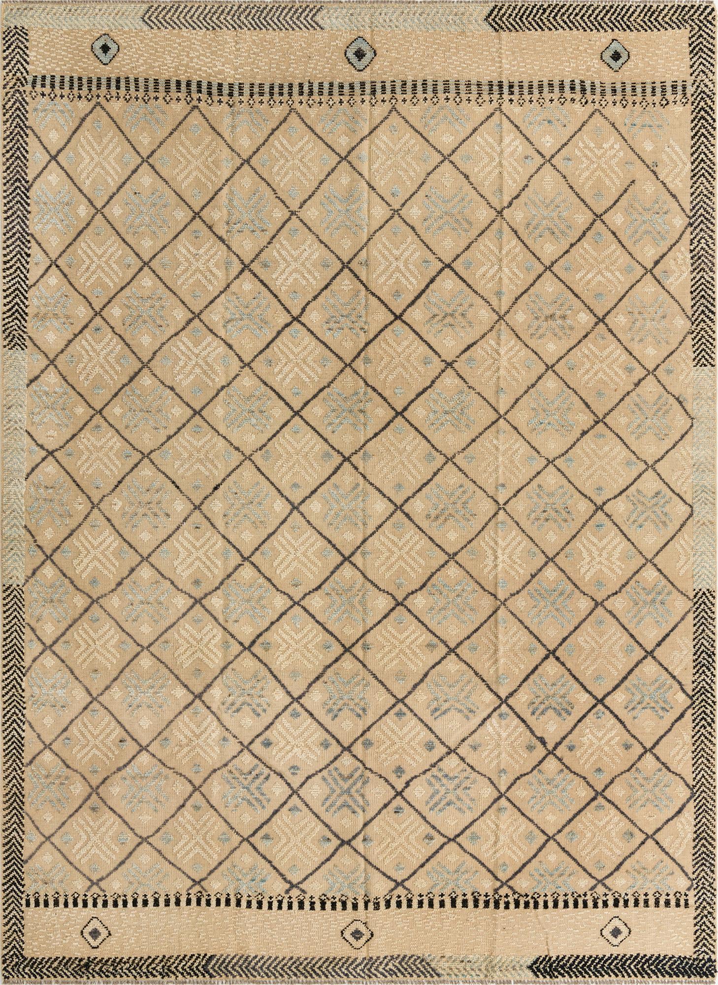 8' 7 x 11' 10 Hand Knotted Darya Wool Rug
