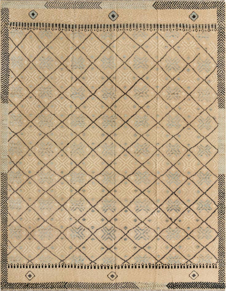 Detail image of 8' 7 x 11' 10 Hand Knotted Darya Wool Rug