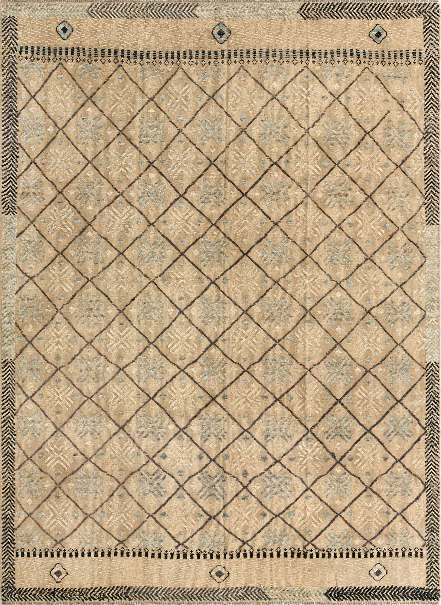 8' 7 x 11' 10 Hand Knotted Darya Wool Rug
