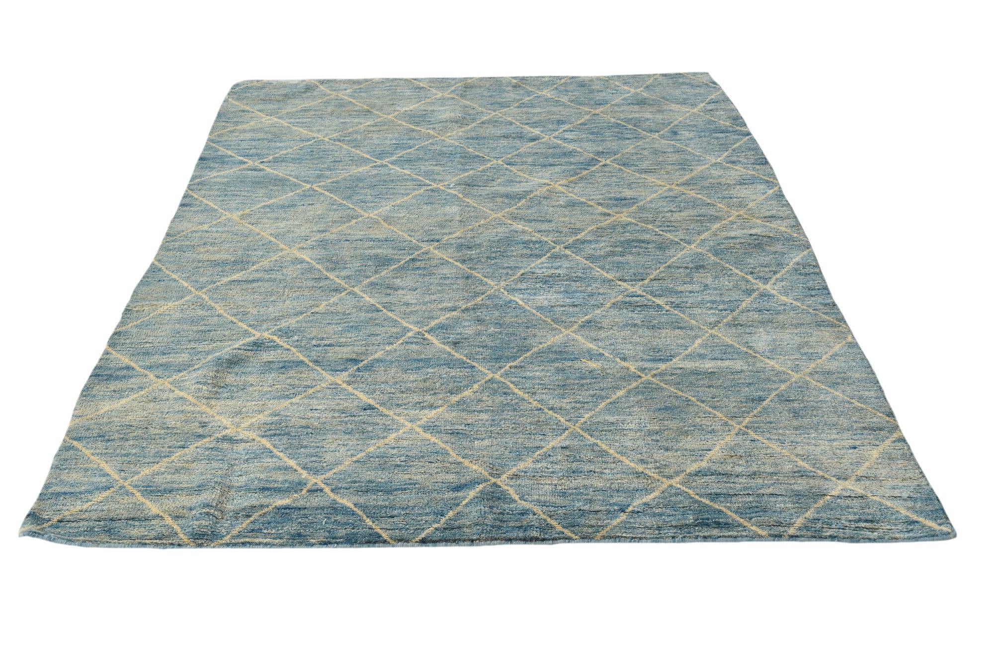 5' 9 x 7' 7 Hand Knotted Darya Wool Rug