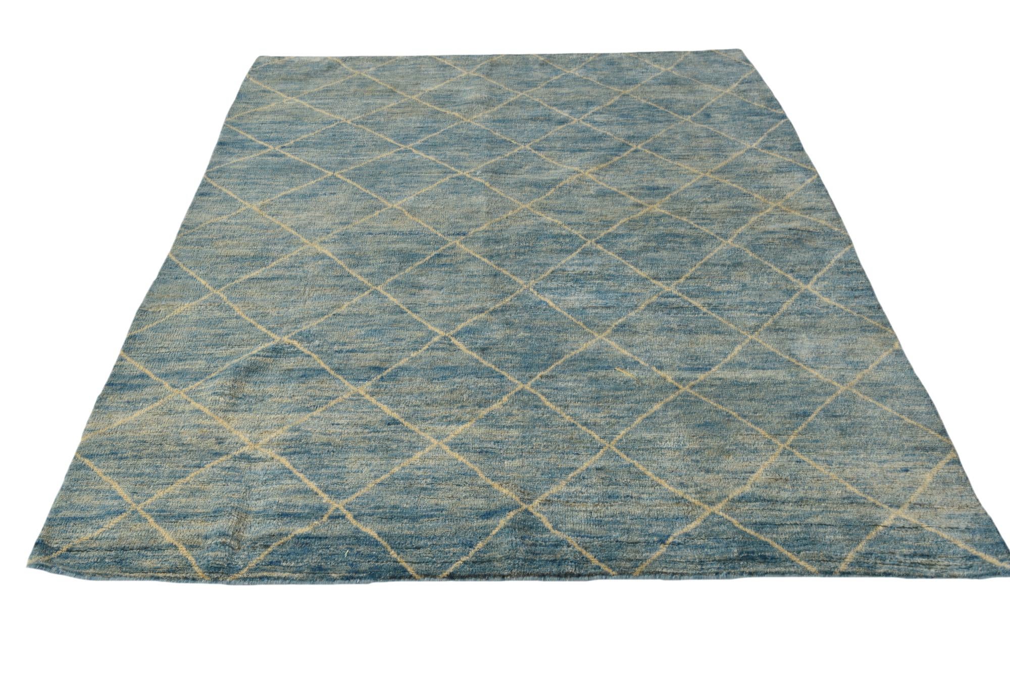 5' 9 x 7' 7 Hand Knotted Darya Wool Rug