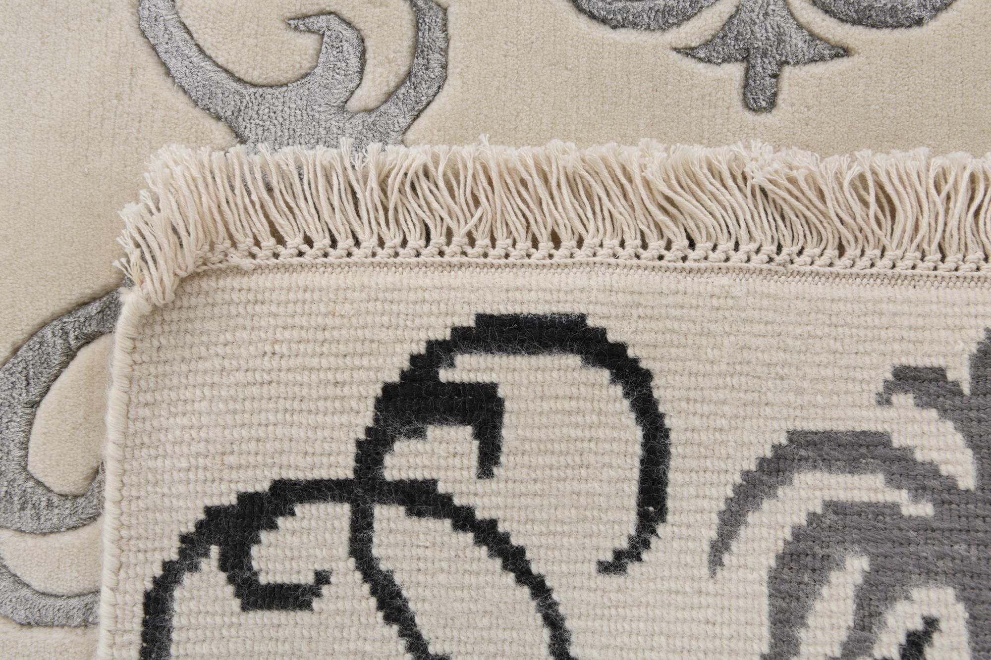 7' 11 x 10' Hand Knotted Darya Wool Rug