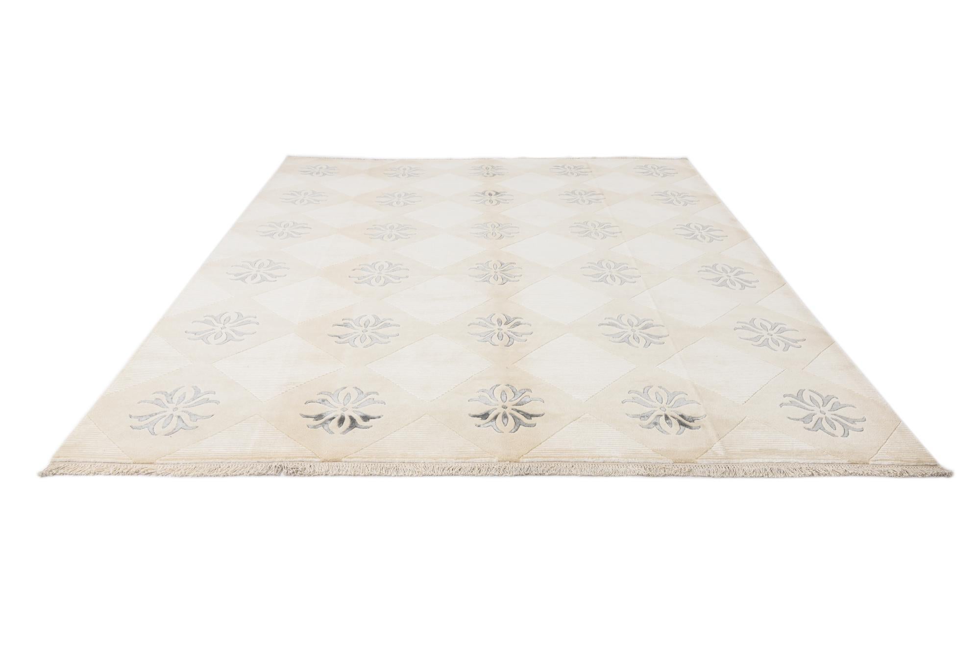 8' 4 x 10' 1 Hand Knotted Darya Wool Rug