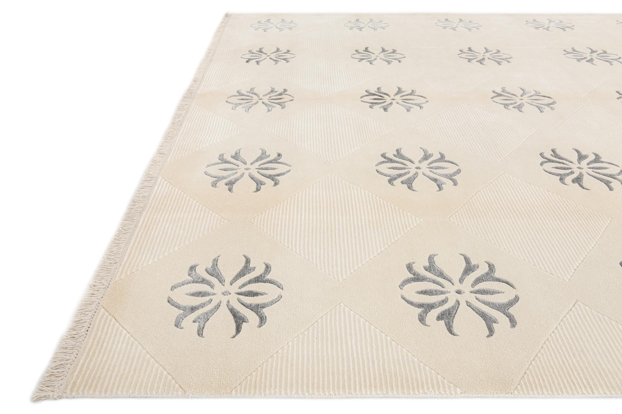 8' 4 x 10' 1 Hand Knotted Darya Wool Rug