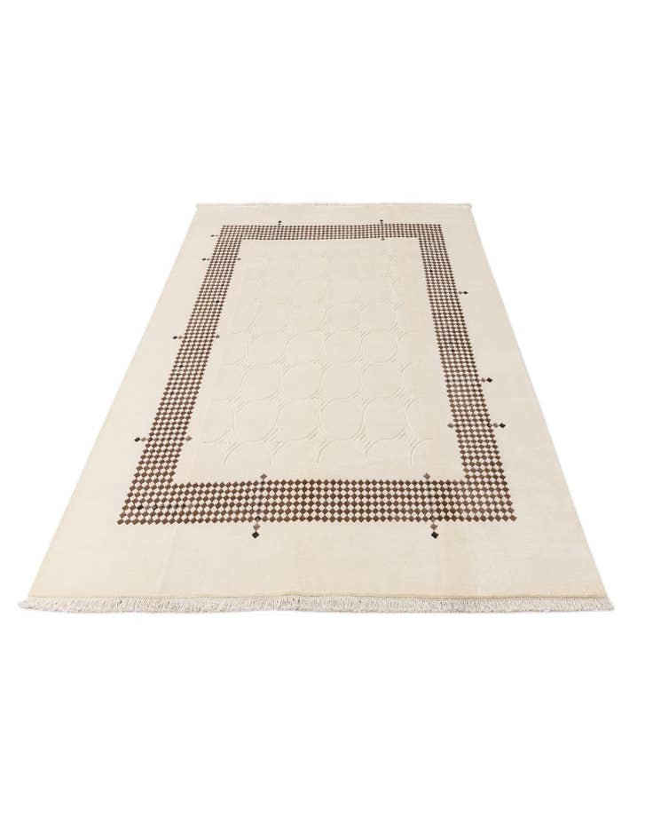 Detail image of 7' 10 x 9' 10  Hand Knotted Darya Wool Rug