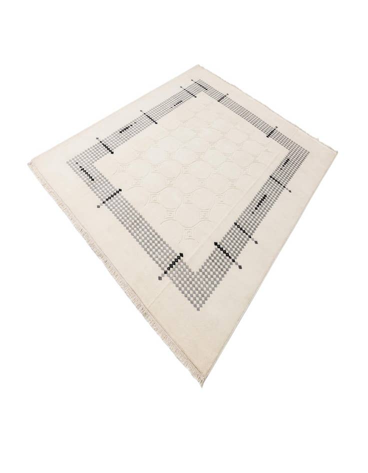 Detail image of 7' 9 x 9' 10  Hand Knotted Darya Wool Rug