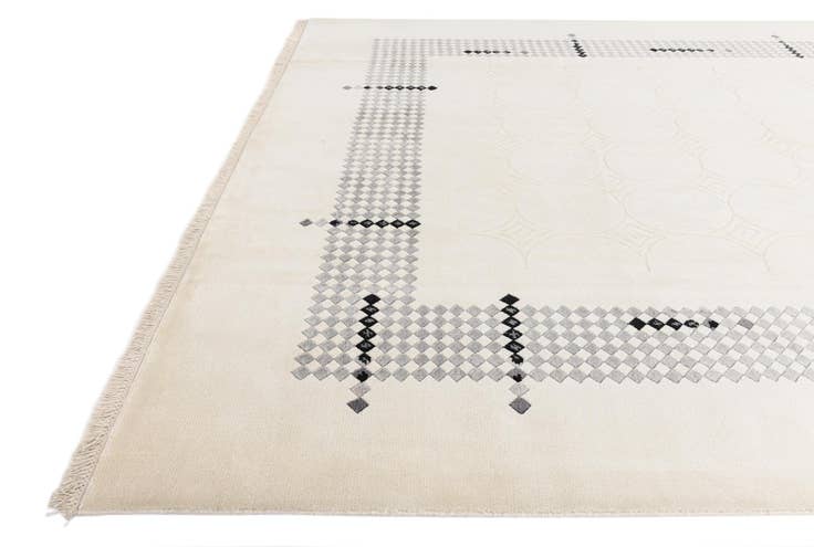 Detail image of 7' 9 x 9' 10 Hand Knotted Darya Wool Rug