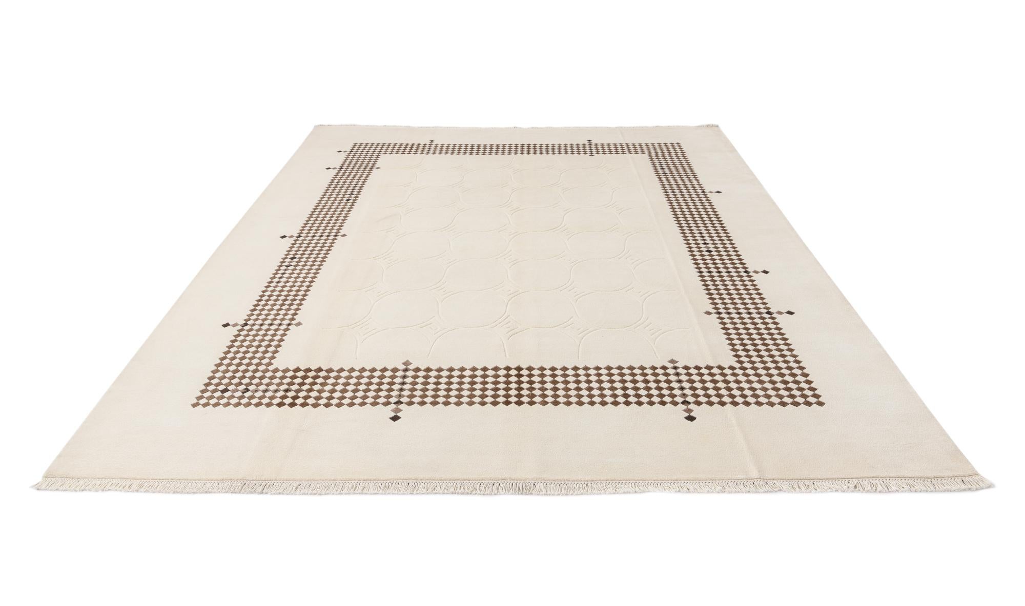 7' 10 x 9' 11 Hand Knotted Darya Wool Rug