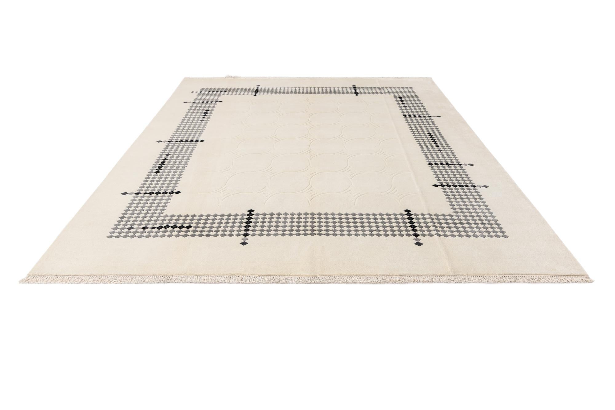 7' 9 x 9' 10 Hand Knotted Darya Wool Rug