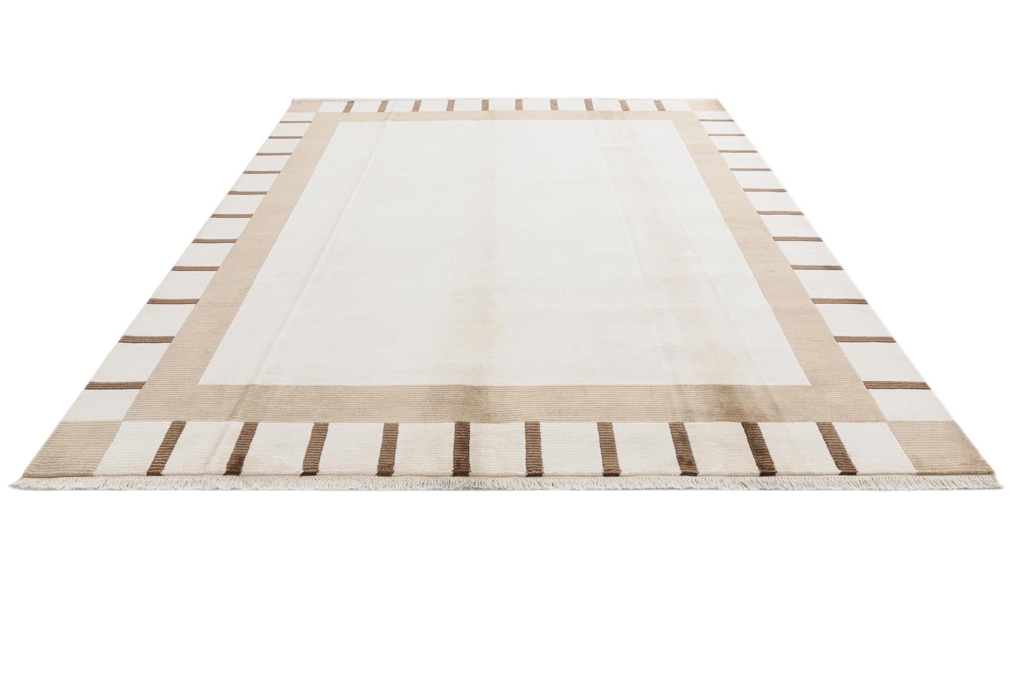 7' 10 x 9' 8 Hand Knotted Darya Wool Rug