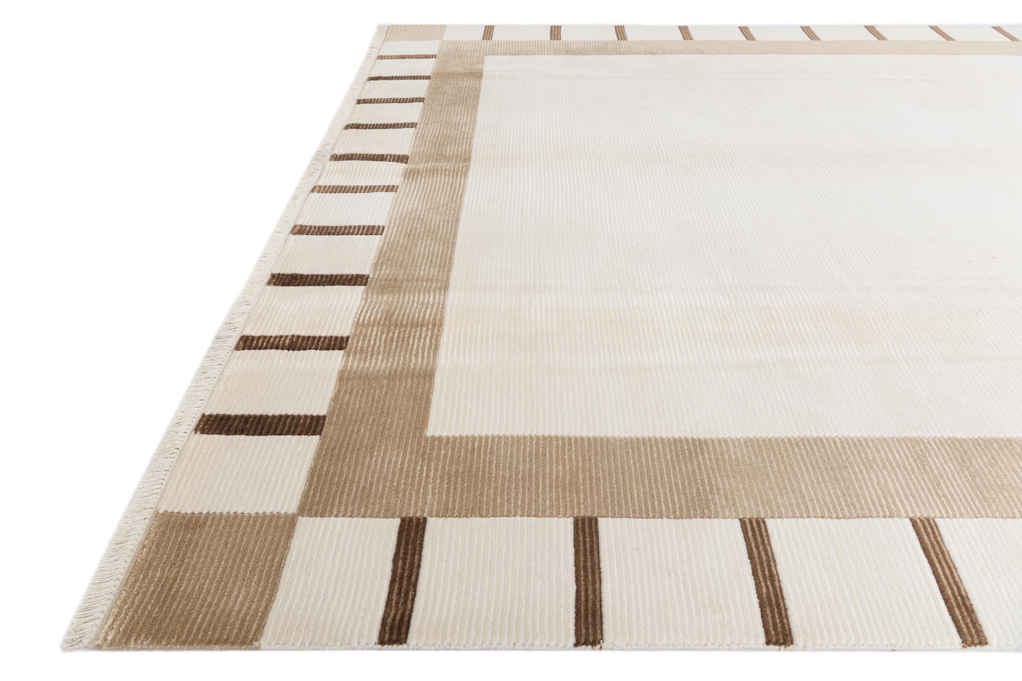 7' 10 x 9' 8 Hand Knotted Darya Wool Rug
