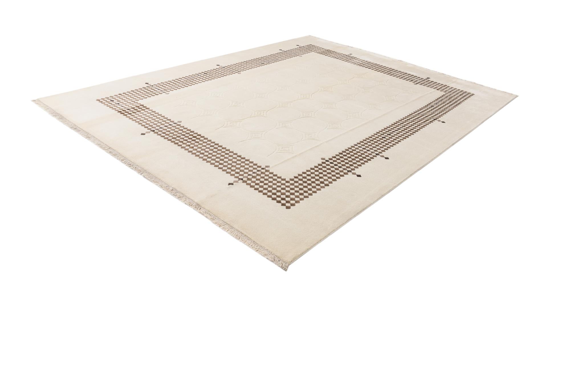 7' 10 x 9' 10 Hand Knotted Darya Wool Rug