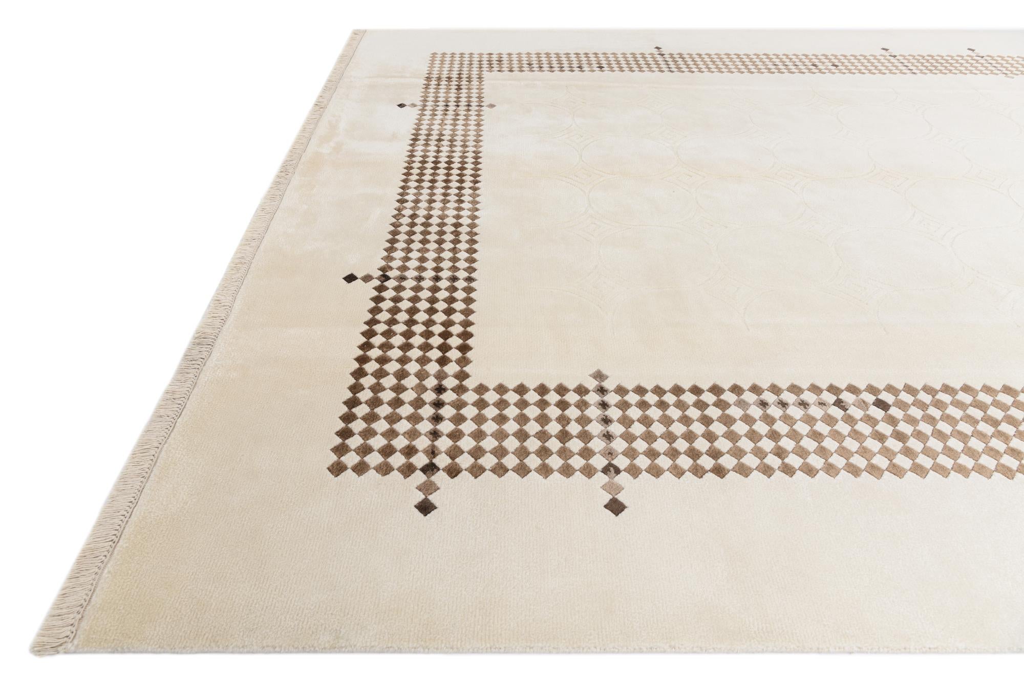 7' 10 x 9' 10 Hand Knotted Darya Wool Rug