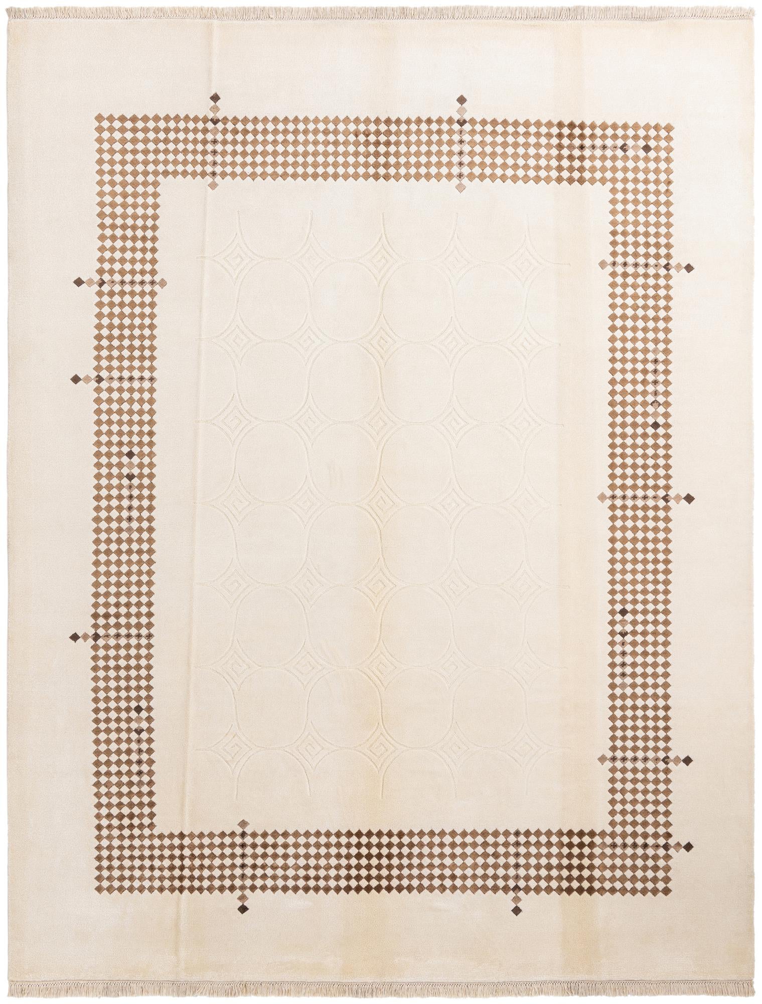 7' 10 x 9' 10 Hand Knotted Darya Wool Rug