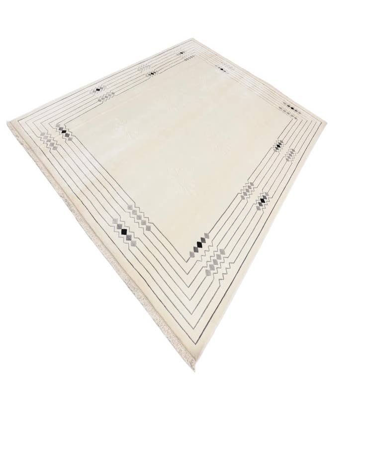 Detail image of 7' 10 x 10' 1  Hand Knotted Darya Wool Rug