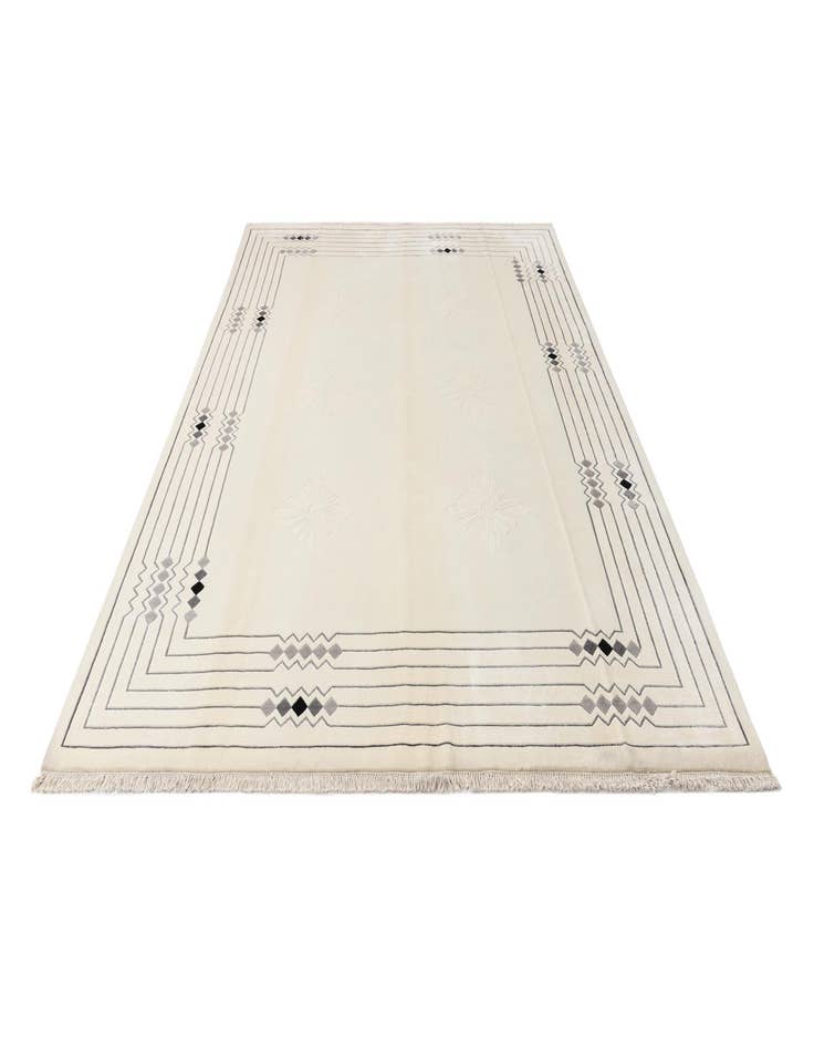 Detail image of 7' 10 x 10' 1  Hand Knotted Darya Wool Rug