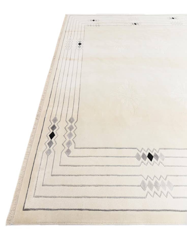 Detail image of 7' 10 x 10' 1  Hand Knotted Darya Wool Rug