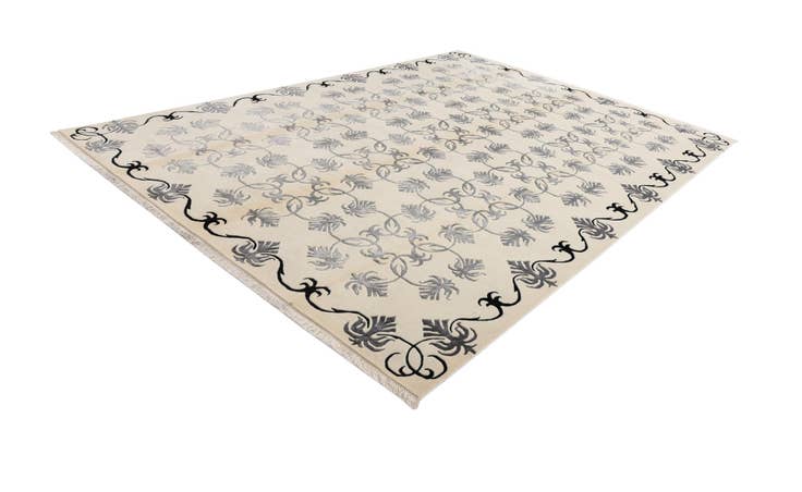 Detail image of 8' 2 x 11' 5 Hand Knotted Darya Wool Rug