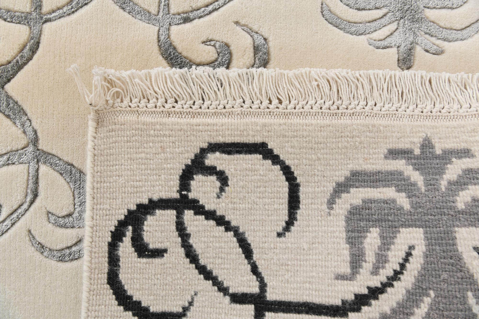 8' 2 x 11' 5 Hand Knotted Darya Wool Rug
