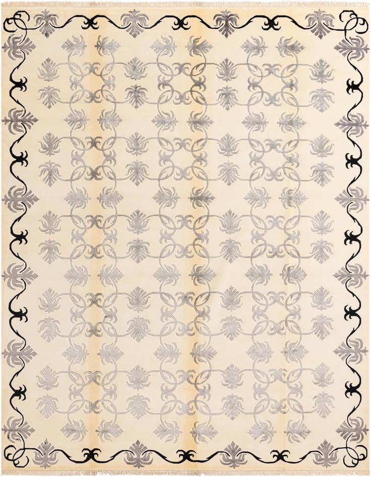 Detail image of 8' 2 x 11' 5 Hand Knotted Darya Wool Rug