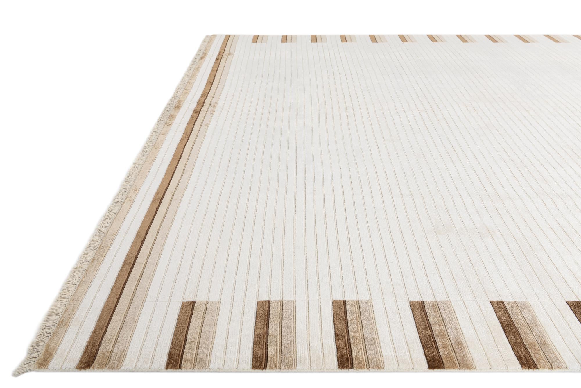 8' x 11' 6 Hand Knotted Darya Wool Rug