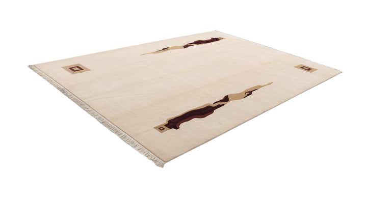 6' 11 x 9' 7 Hand Knotted Darya Wool Rug