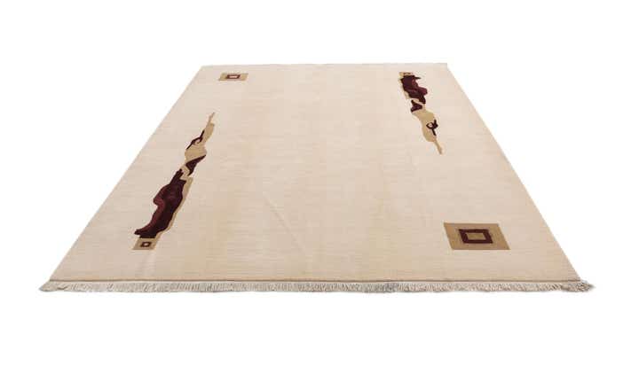 6' 11 x 9' 7 Hand Knotted Darya Wool Rug