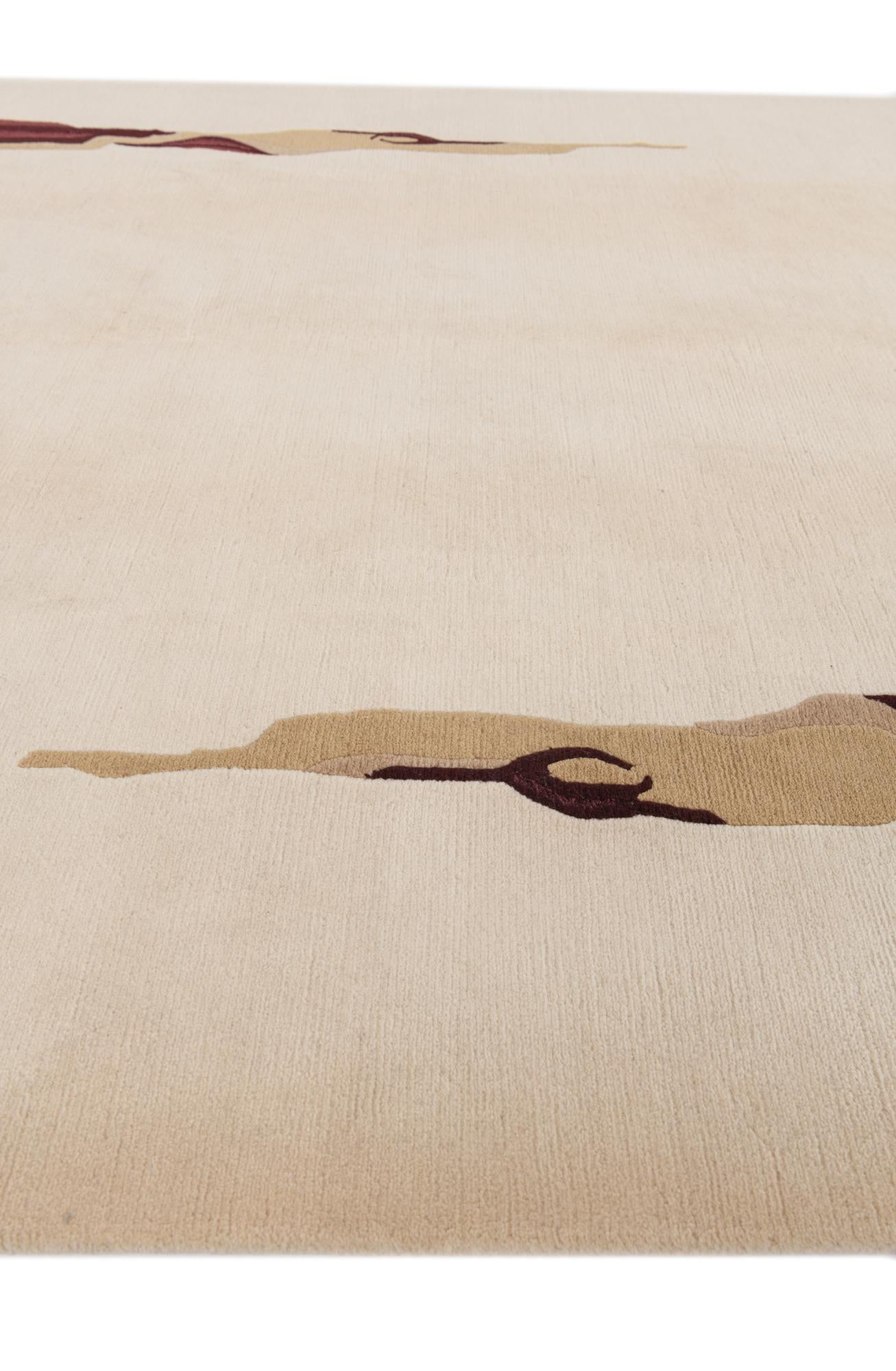6' 11 x 9' 7 Hand Knotted Darya Wool Rug
