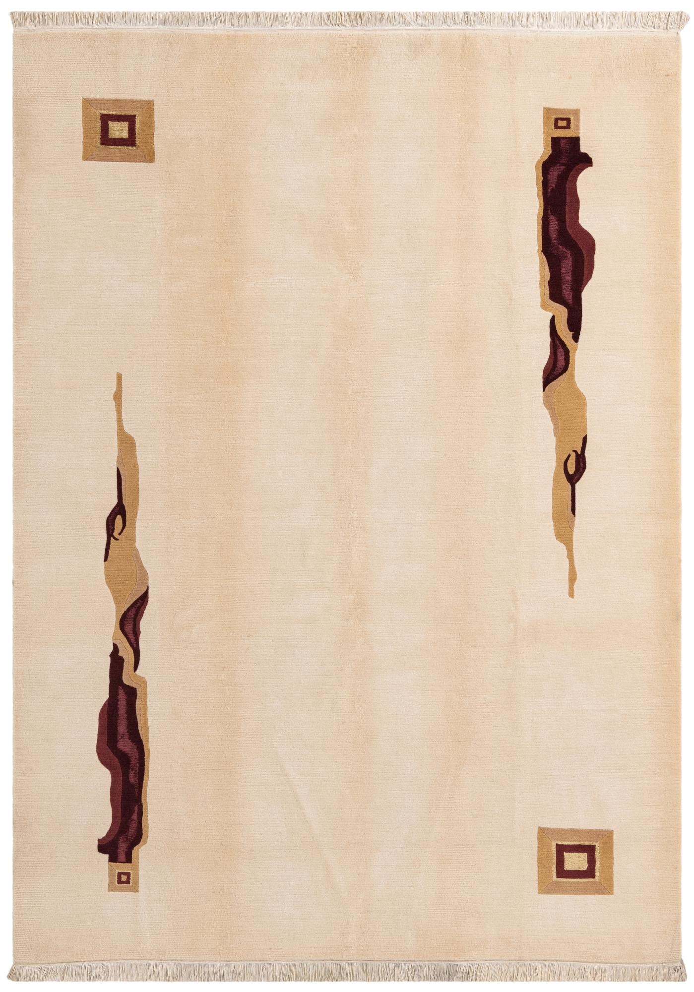 6' 11 x 9' 7 Hand Knotted Darya Wool Rug