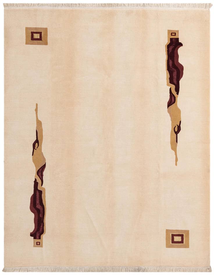 Detail image of 6' 11 x 9' 7 Hand Knotted Darya Wool Rug