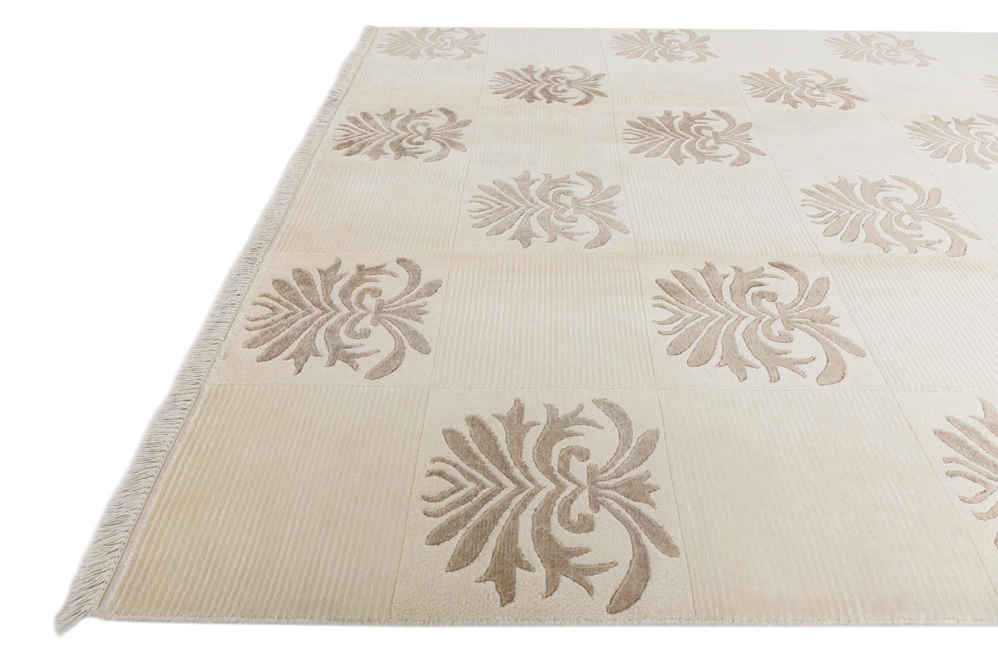 6' 7 x 9' 11 Hand Knotted Darya Wool Rug