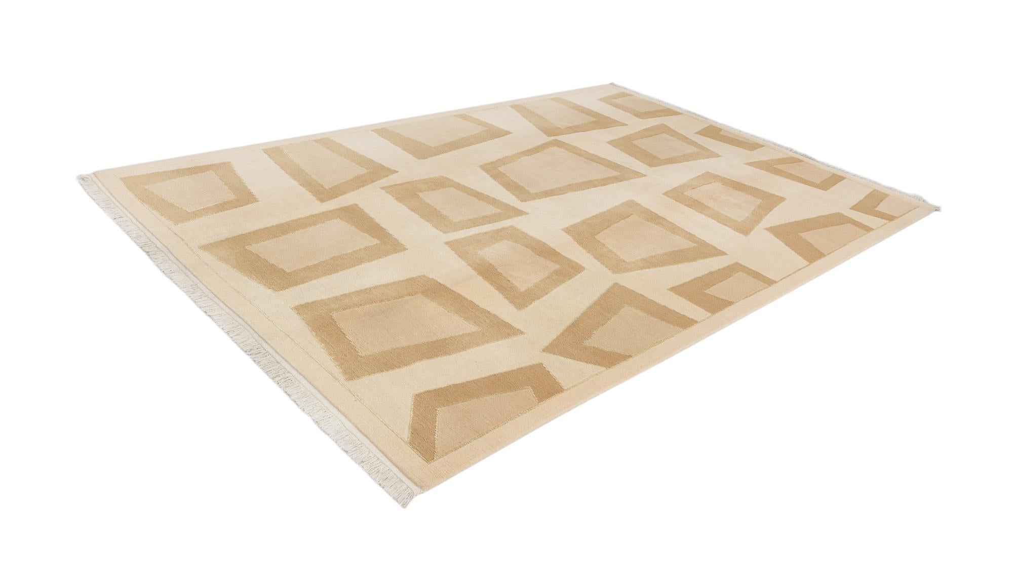 6' 8 x 9' 11 Hand Knotted Darya Wool Rug