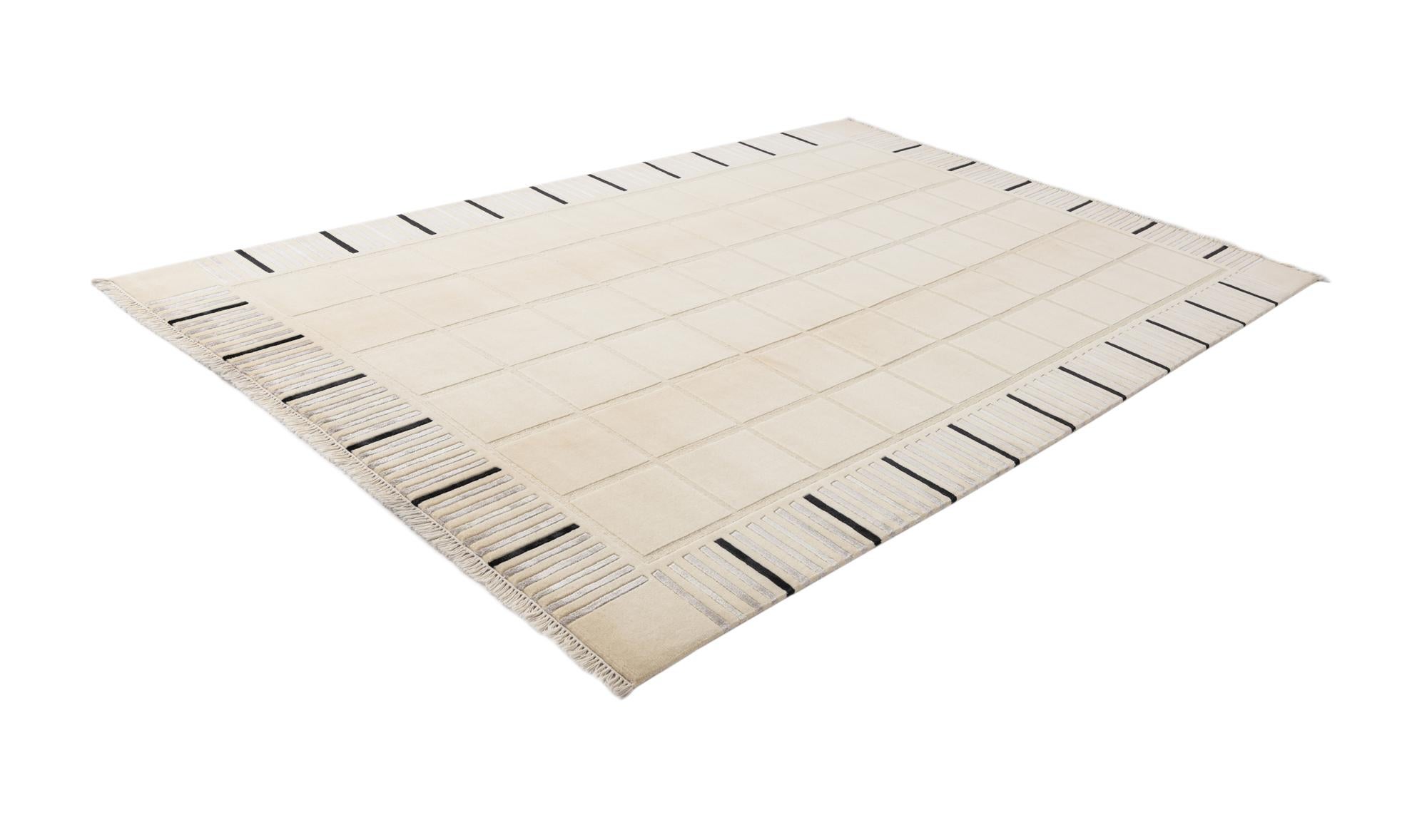 6' 7 x 9' 7 Hand Knotted Darya Wool Rug